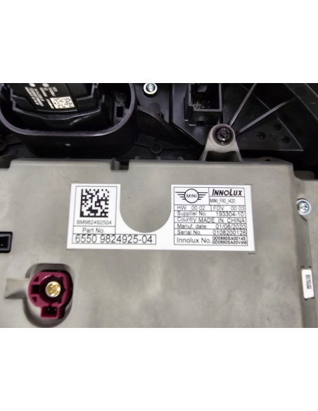 MINI F55 F56 LCI APIX2 Touchscreen display with surround panel and buttons