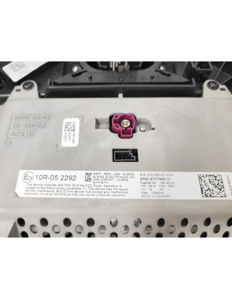 MINI cooper F54 Clubman touchscreen display