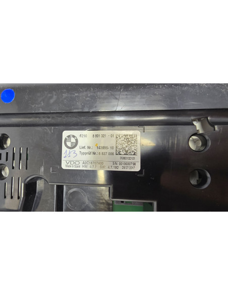 BMW 1er 2er F2x series 6WA Cluster spedomether Petrol with KMh