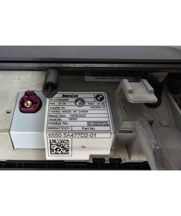 BMW 5ER G30 G31 LCI 12" Touchscreen display