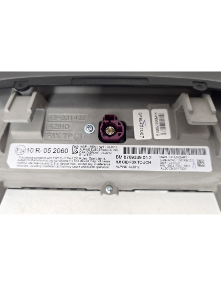 BMW F30 3er 4er APIX2 Touchscreen-Display 8,8 Inch