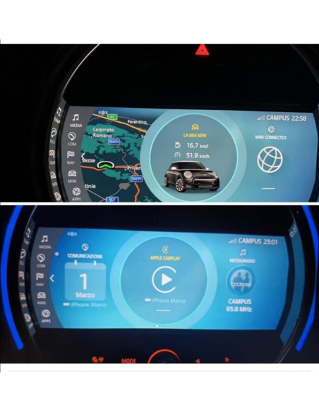MINI Cooper F55 F56 F57 LCI ID6 navigation system upgrade set